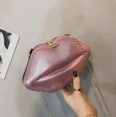 Luxusná dizajnová kabelka v tvare pier,