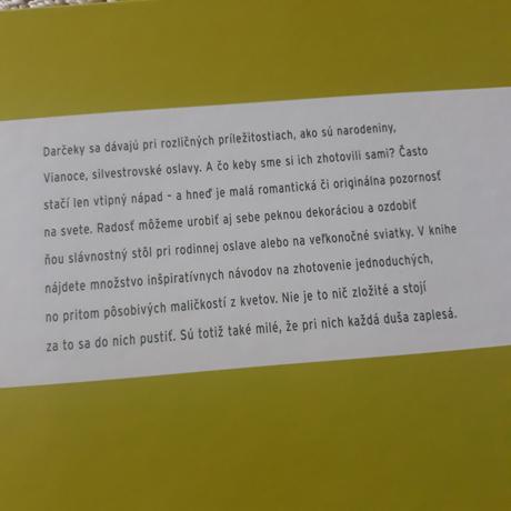 Kniha - kvetinové dekorácie,