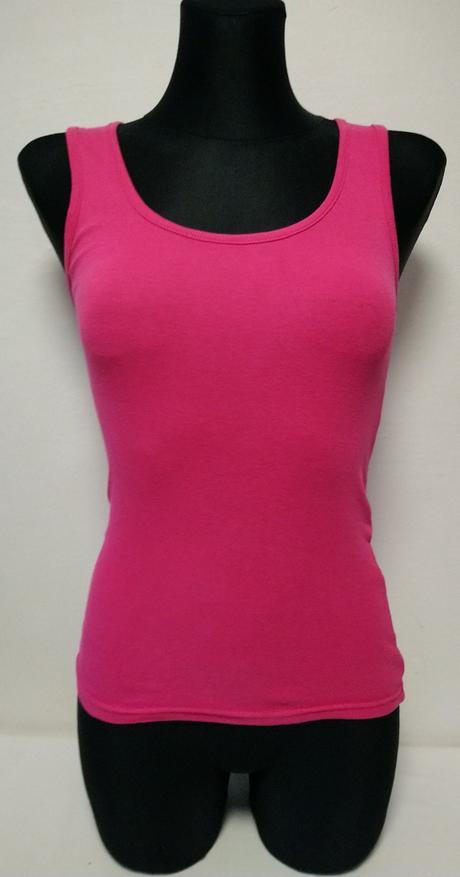 Dámsky sýto ružový bavlnený top, e-vie, e-vie,xs