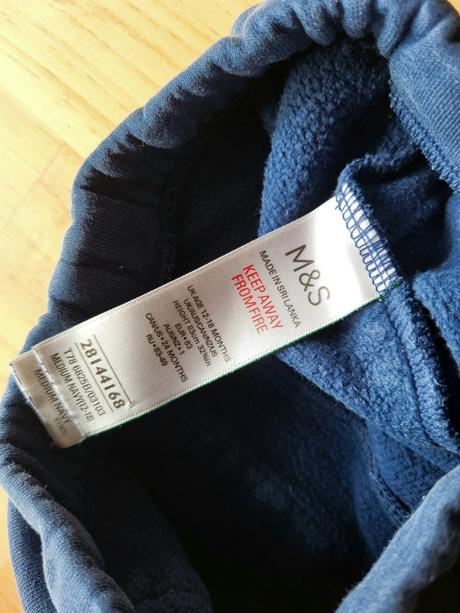 Tepláky m&s 83 na 12-18 mesiacov, marks & spencer,86