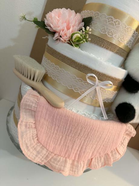 Plienková torta panda princezná - pre dievčatko,