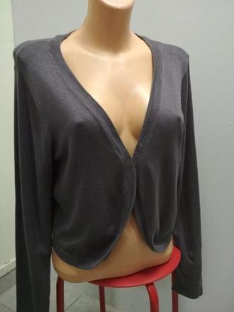 Sivý cardigan - top stav, m