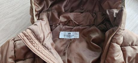Karamelovo hneda prechodna bunda, h&m,110