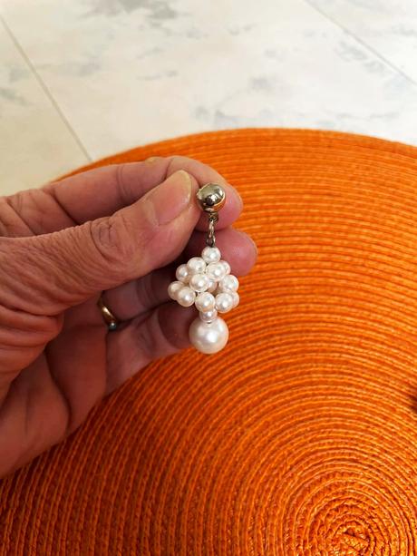 Perlové visiace náušnice, 