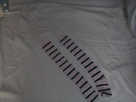 Teplé pančušky s prúžkami, lupilu,116