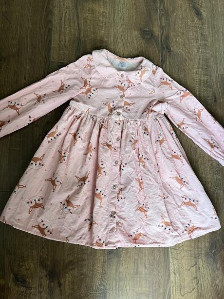 Krásne dievčenské bavlnené šatôčky, 134