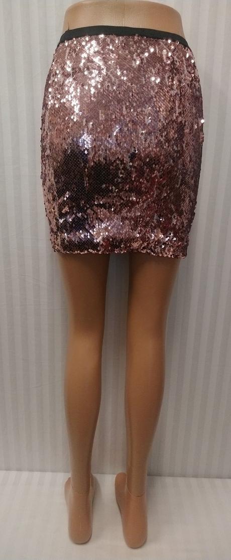 Dámska elastická sukňa s flitrami, loredana, s-m, m