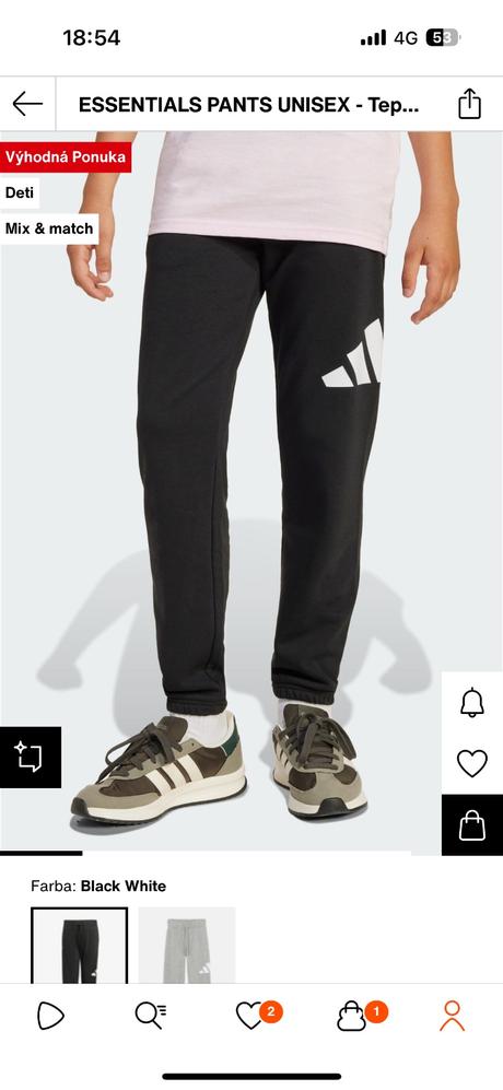 Adidas teplaky, adidas,140