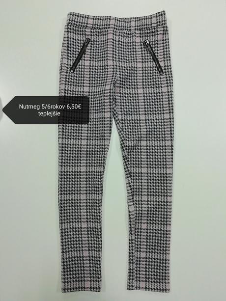 Karo kockované teplejšie legíny, nutmeg,116