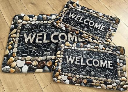 Set 3x predložka welcome, 