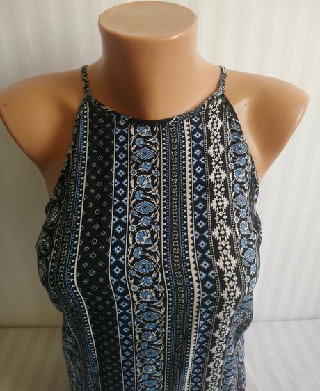 Dámsky modro čierno biely top, miss selfridge, miss selfridge,xs