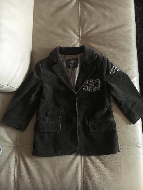 Menčestrové sako, h&m,98