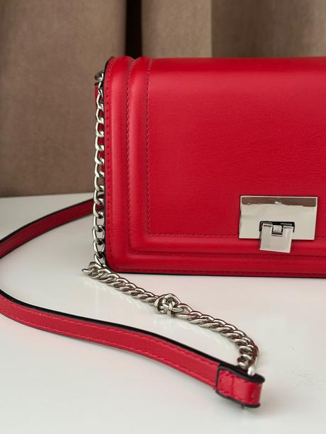 Štýlová stradivarius červená kabelka, stradivarius