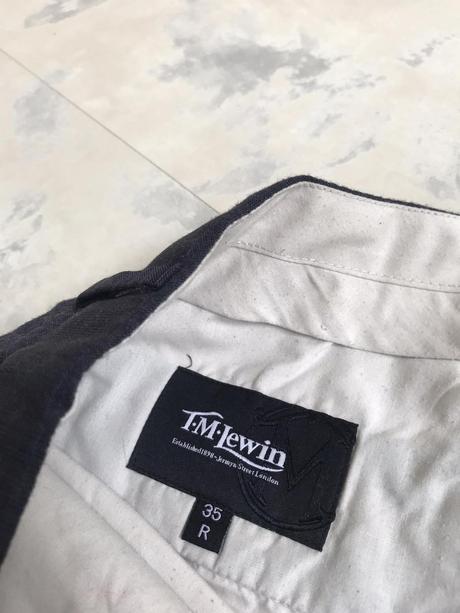 Luxusné vlnené slim nohavice t.m.lewin, l