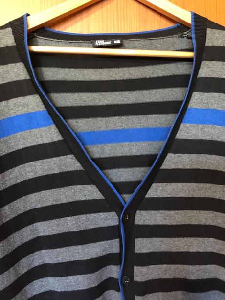 Prúžkovaný pánsky sveter, fishbone,l