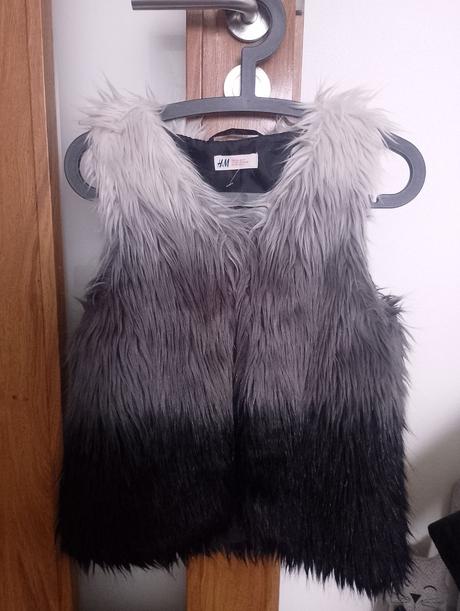Kožušinkovu vesta detsks, h&m,170