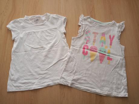 Biele tričká pre dievčatko, f&f,116