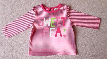 Pásikavé tričko s dlhým rukávom 62, f&f,62