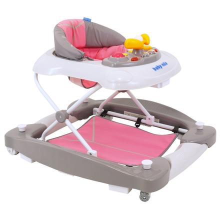 Baby mix chodítko/ kolíska s pultíkom ružové, 