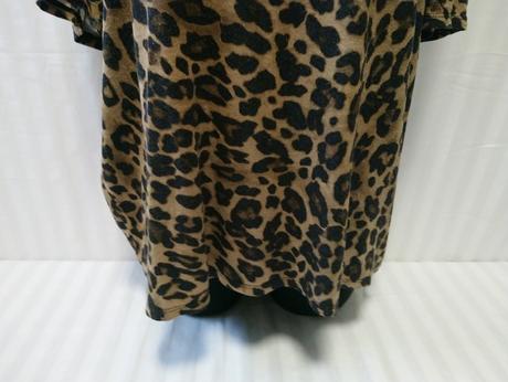 Dámsky hnedý vzorovaný top, xxxl