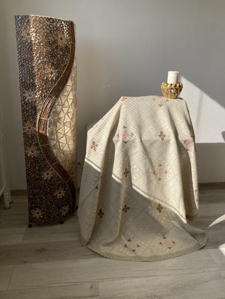 Obrus krémový -priemer-175 cm,, 
