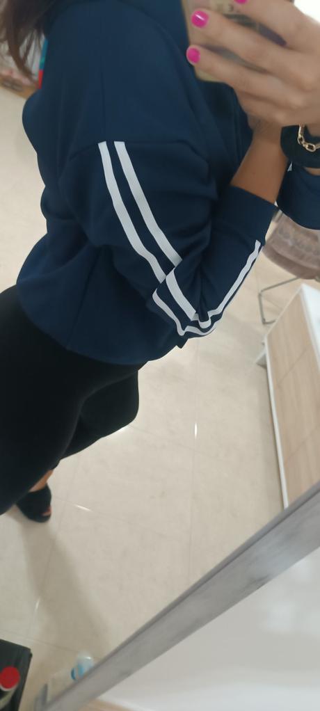 Mikina na štýl adidas, s