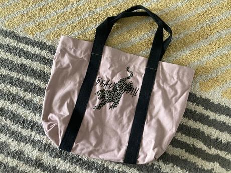 Plátená kabelka s leopardom, lindex