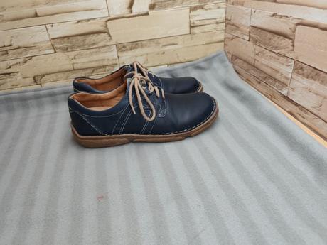 Josef seibel 37 - dámske kožené modré topánky, 37