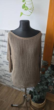 Dierkovaný pulover xl, xl