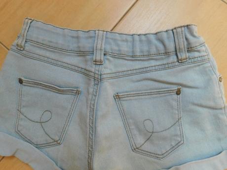 Riflové kraťase 8-9r, primark,134