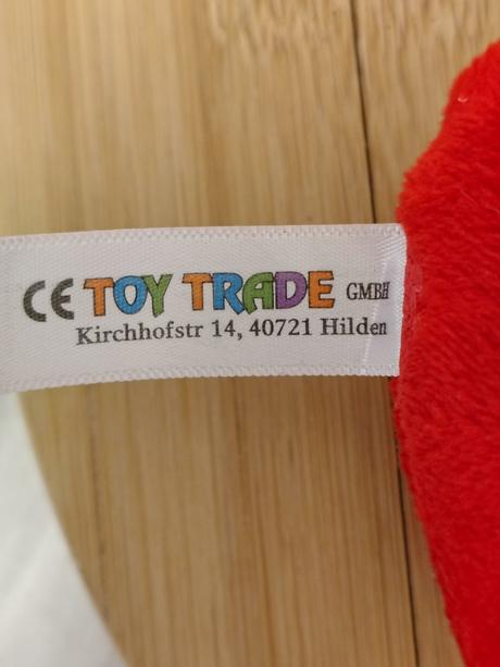Plyšové srdiečko, nápis ich liebe dich, prívesok,