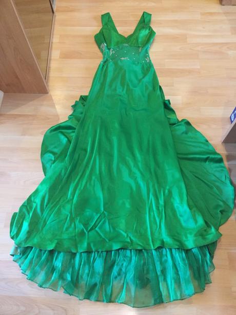 Retro saty v zelenej farbe, xs