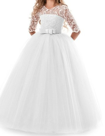 Detské šaty prvé sväté prijímanie svadba družicka, 104 - 188