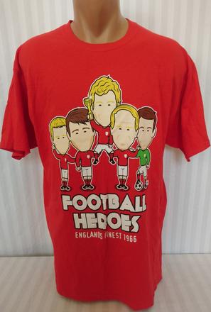 Pánske červené tričko s motívom, tiny idols, l