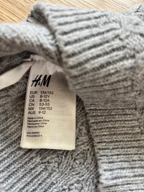 5 x čiapka, h&m,140