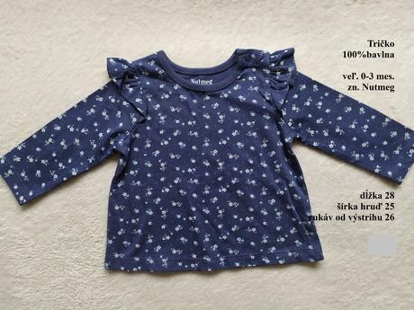 Tričko 0-3 mes., nutmeg,62