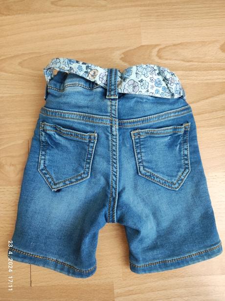 Riflové kraťasy pre dievčatko 92, lindex,92