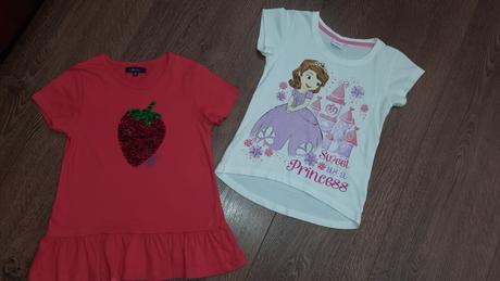 Tričko disney + tunika "jahoda" v.116/122, disney,116