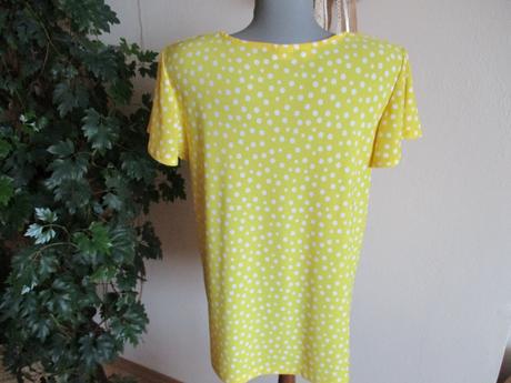 Jasno žlté tričko v štýle blúzky, bonprix,m