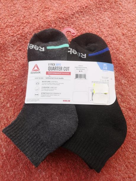 Reebok chlapčenské funkčné ponožky 6ks veľ.36-42, reebok,36 - 42