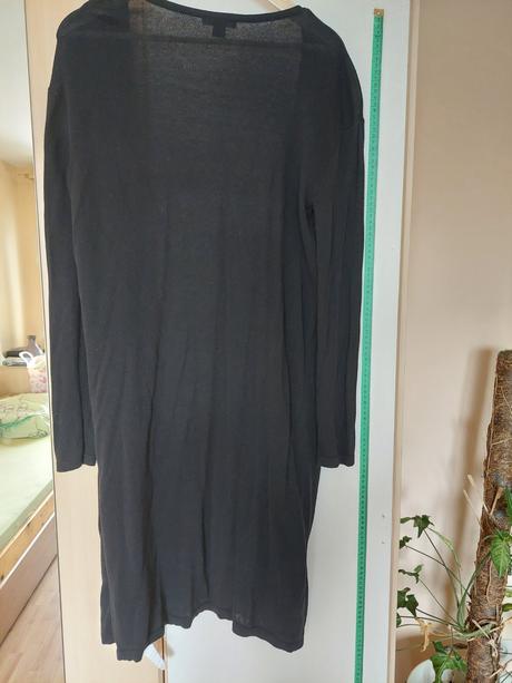 Dlhý kardigan čierny veľkosť 40 - 42, esmara,m