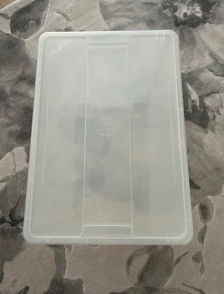 Úložný box priesvitný s vrchnákom ikea, 