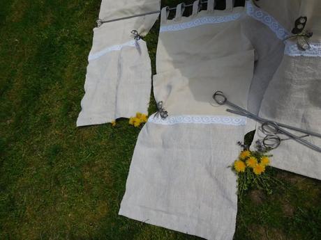 Tkané platno závesy,, 