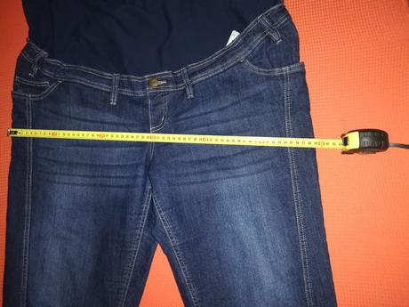 Materské pohodlné džínsy, 7/8 rovné, bonprix,52