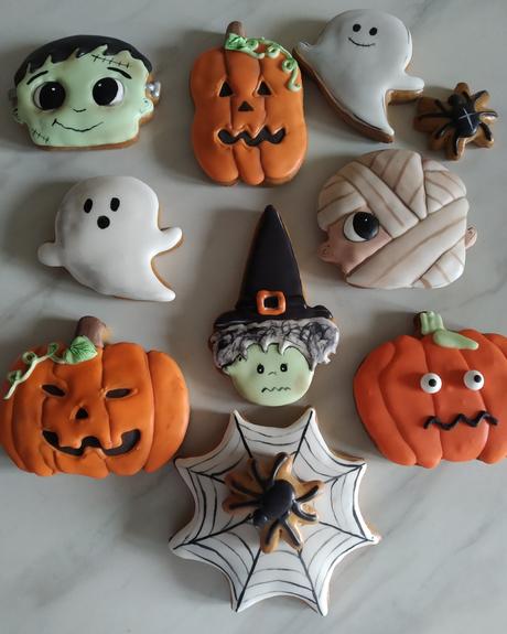 Halloweenske medovníčky,