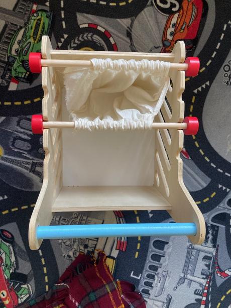 Drevený nákupný vozík, 