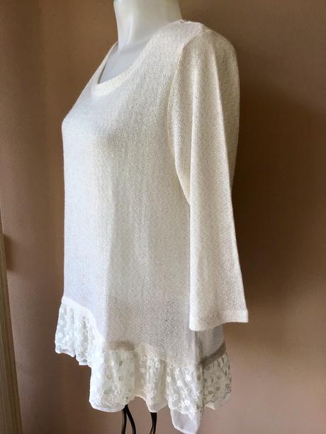 Pulover s čipkou l, 44