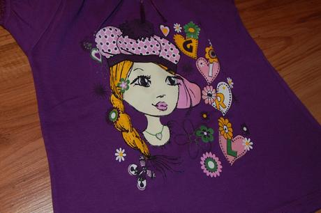 Triko s dievčatkom, h&m,134