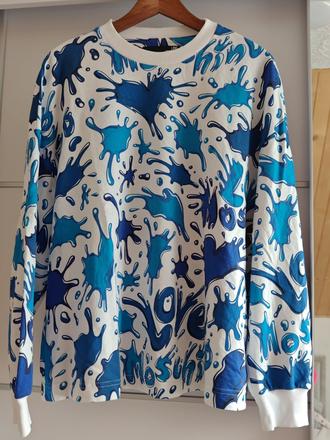 Love moschino icon luxusná dámská mikina l, moschino,l