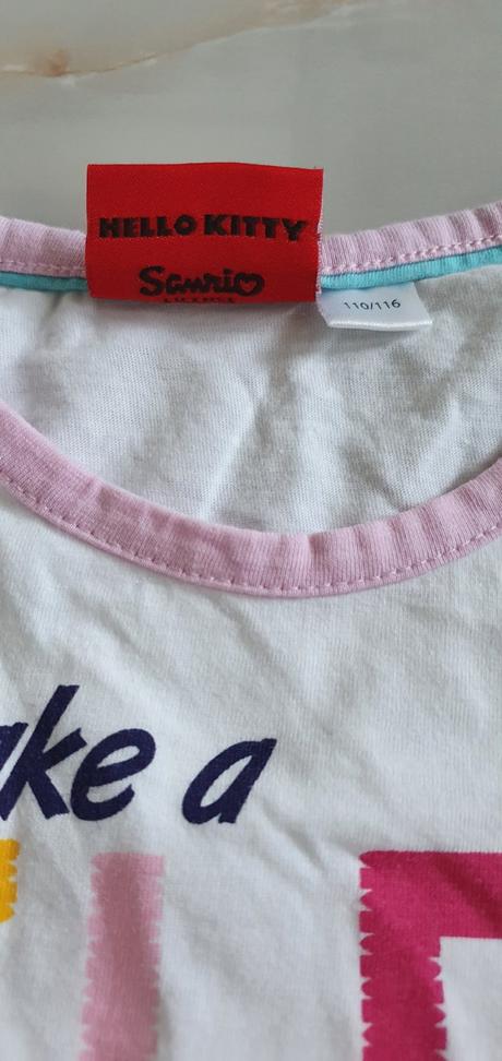 Tričko hello kitty top stav 110/116, sanrio,110